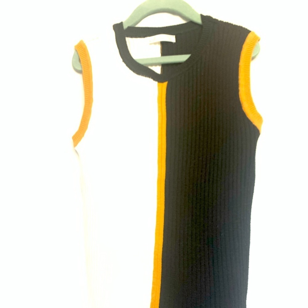 Kidichic Black & White Sleeveless Knit Sweater Vest size 12